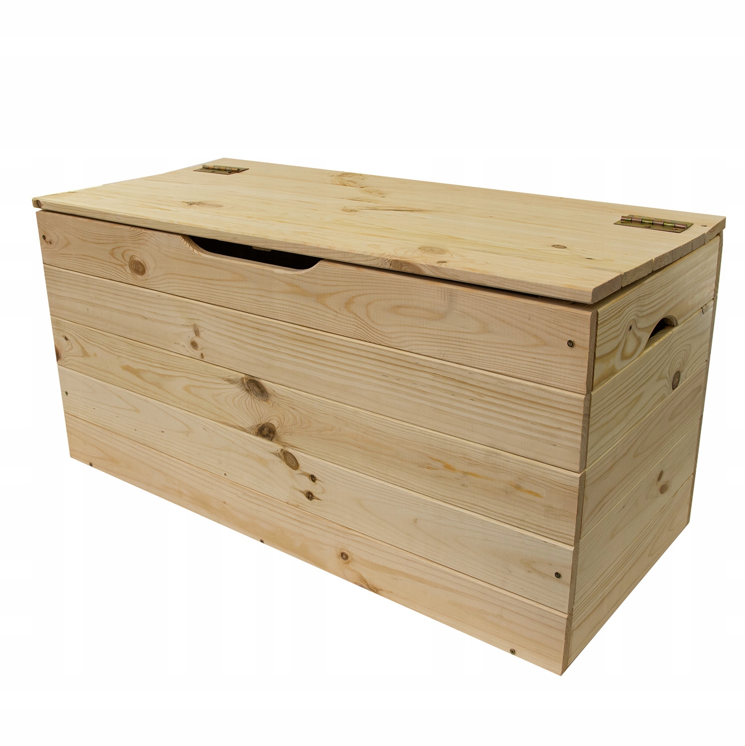 Drewniana skrzynia ogrodowa kufer 75x33x35,5 cm 88L – Idealne rozwiązanie do ogrodu