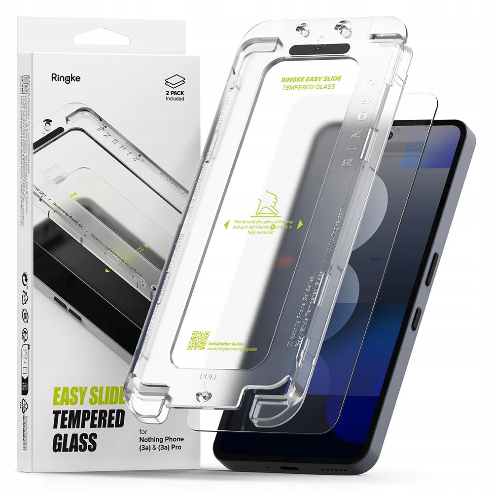 Szkło hartowane Ringke Easy Slide 2-Pack Nothing Phone 3A / 3A Pro Clear – Ochrona Twojego ekranu