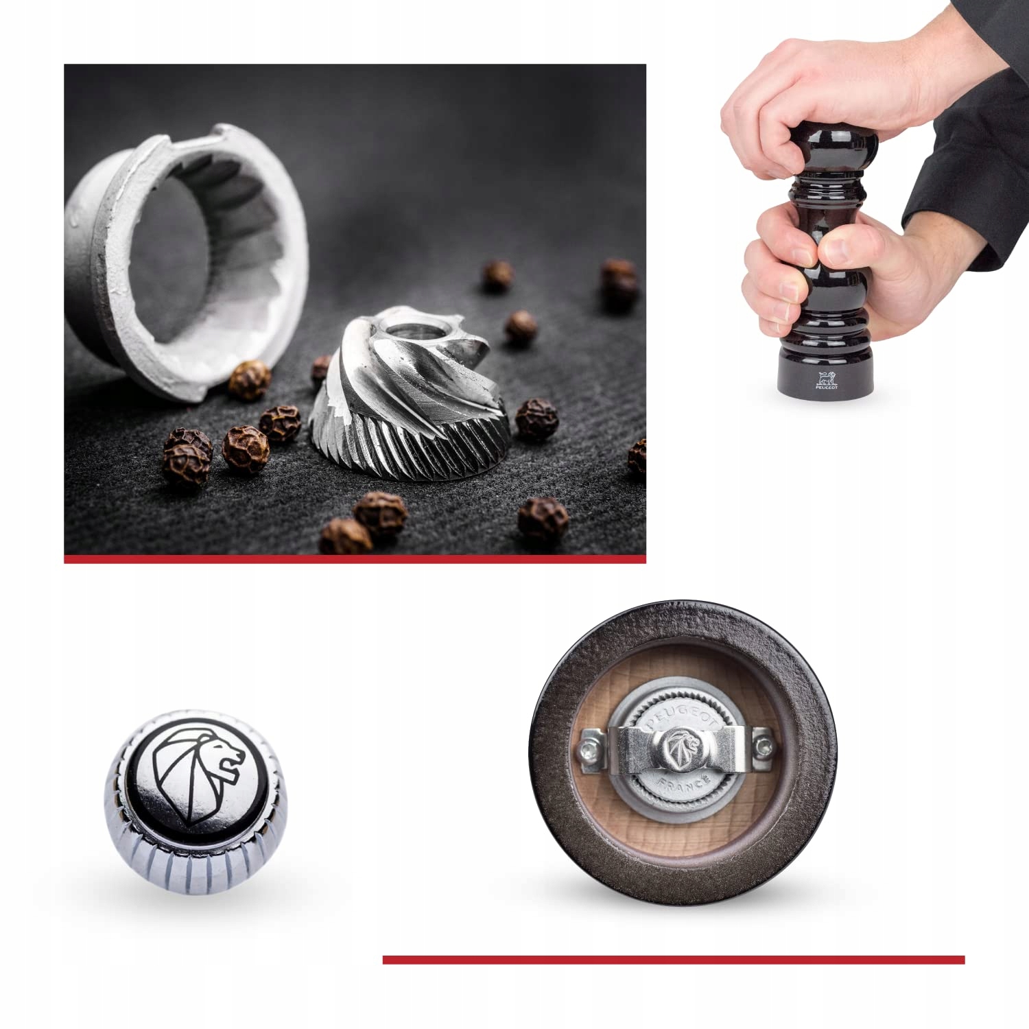 Ekskluzywny mechanizm mielący ze stali hartowanej