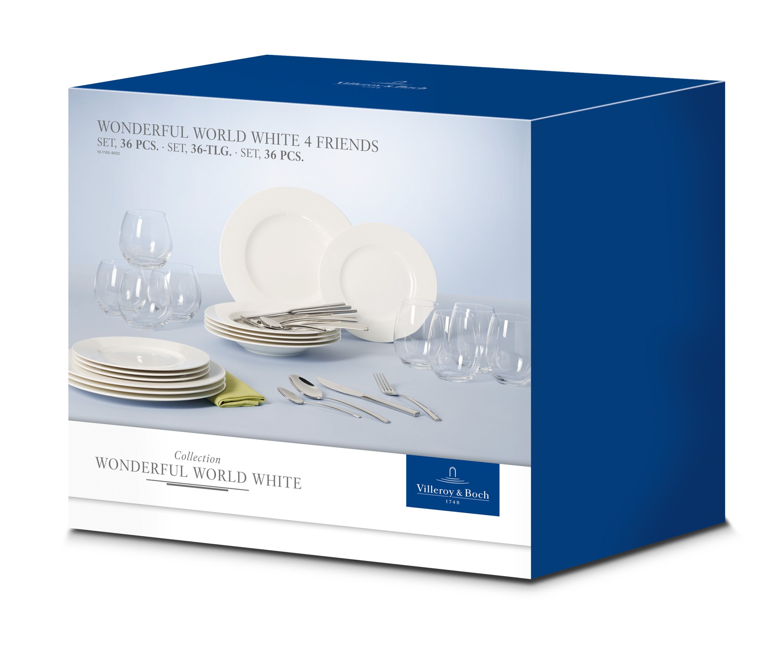 Zestaw obiadowy Villeroy & Boch Wonderful World White 4 Friends – Elegancja w Twoim domu