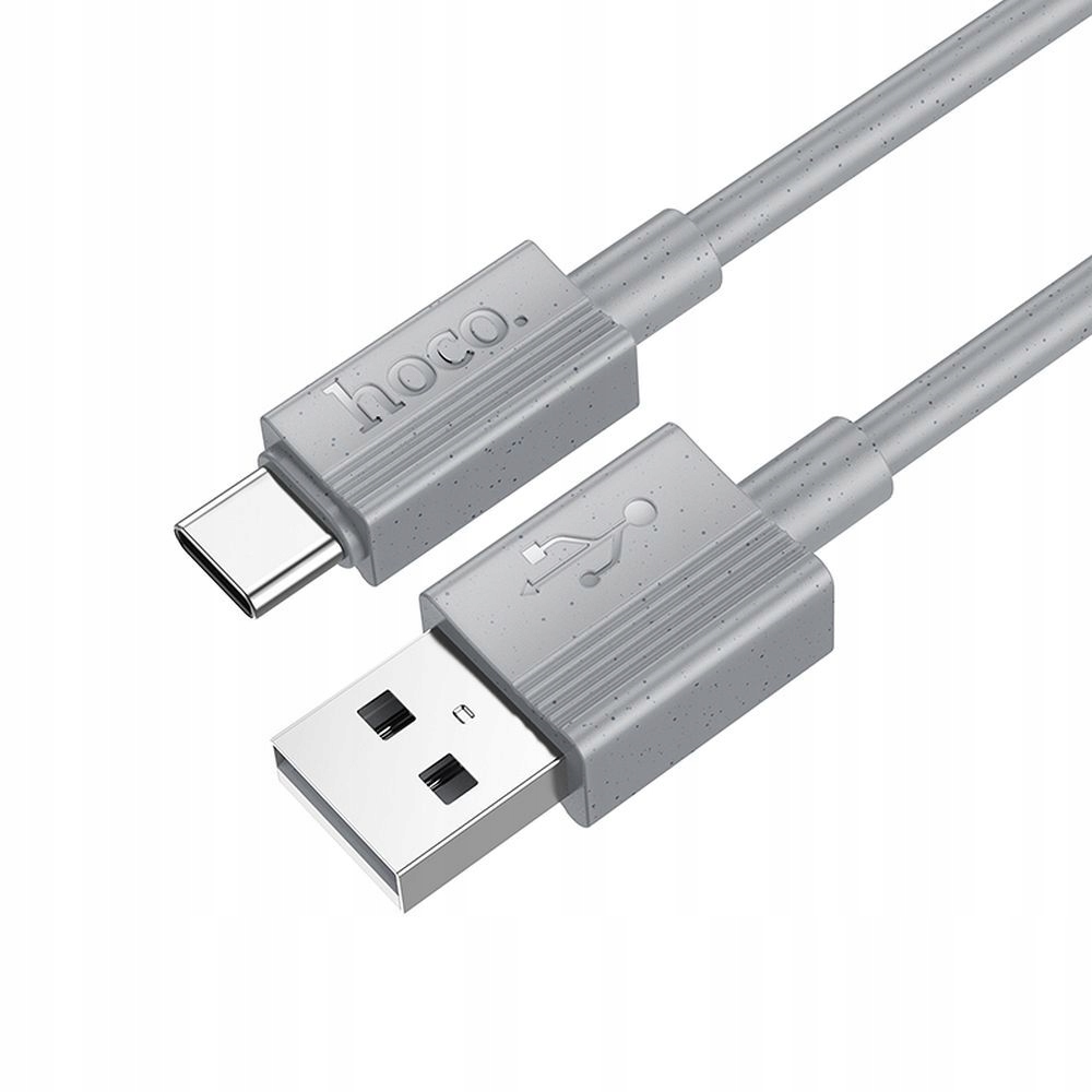 Kabel USB A do USB C Hoco 3A 1 m X107 szary – Niezawodne połączenie dla Twoich urządzeń