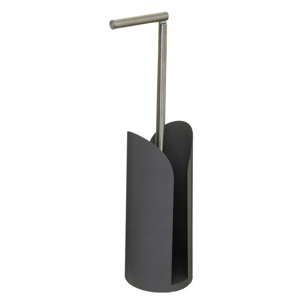 Stojak na papier toaletowy szary metalowy 2w1 loft – Elegancja i funkcjonalność w Twojej łazience