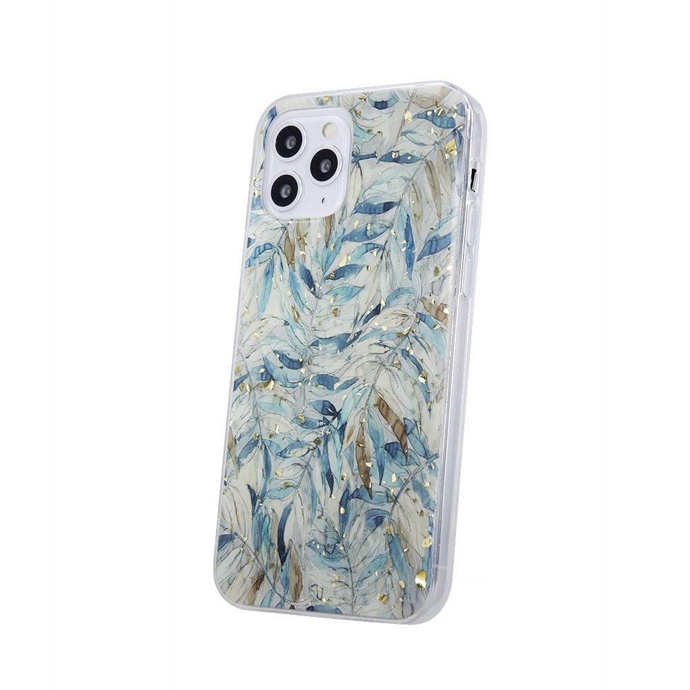 Etui Gold Glam Samsung A02S Boho Leaves – Stylowe zabezpieczenie dla Twojego smartfona