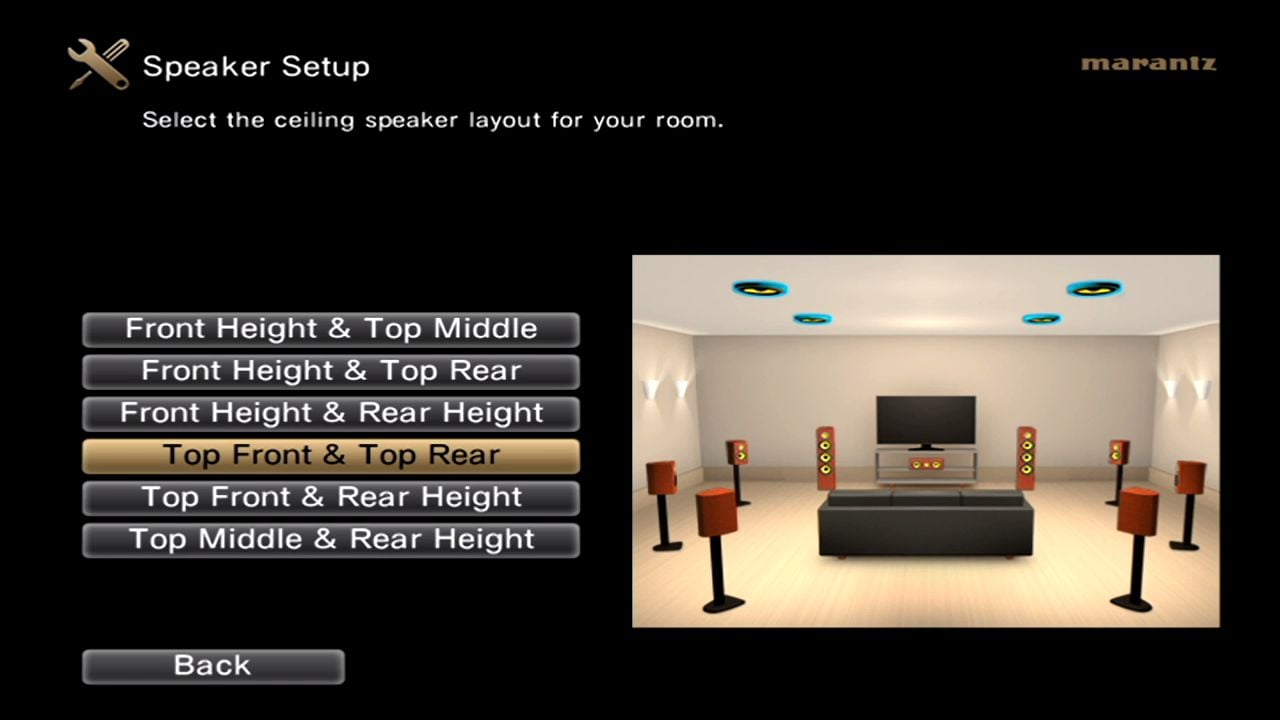 Easy setup on-screen display