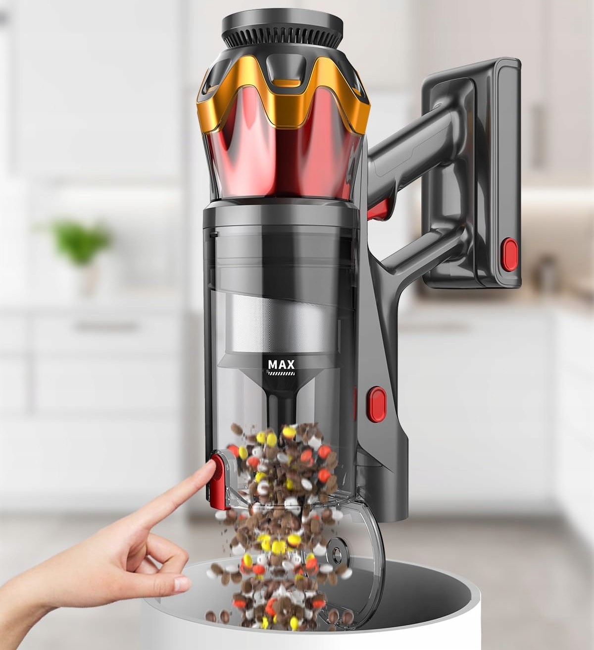 Pojemność zbiornika na kurz – 1,6 l dla dłuższego użytkowania