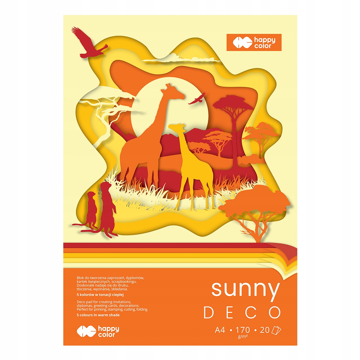 Blok Hobby Deco Sunny A4/20K 170g Happy Color – Idealny wybór dla małych artystów