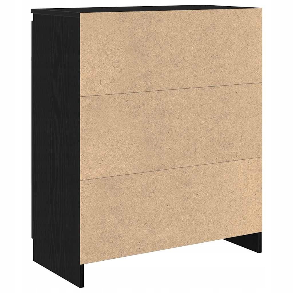 Komoda z szufladą Czarny dąb 71x35x84 cm – Praktyczność i styl w Twoim wnętrzu