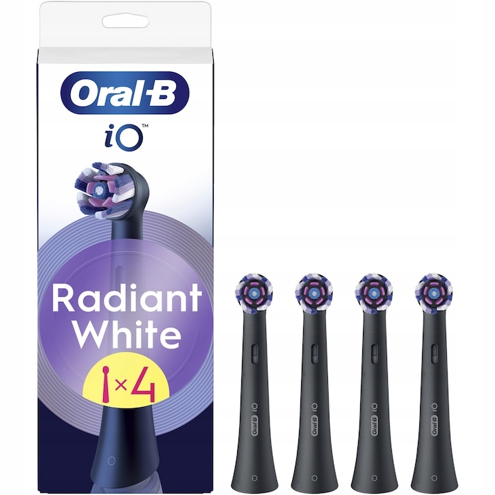 Oral-B Braun Końcówki RBWB-4 iO Radiant – Doskonała higiena jamy ustnej