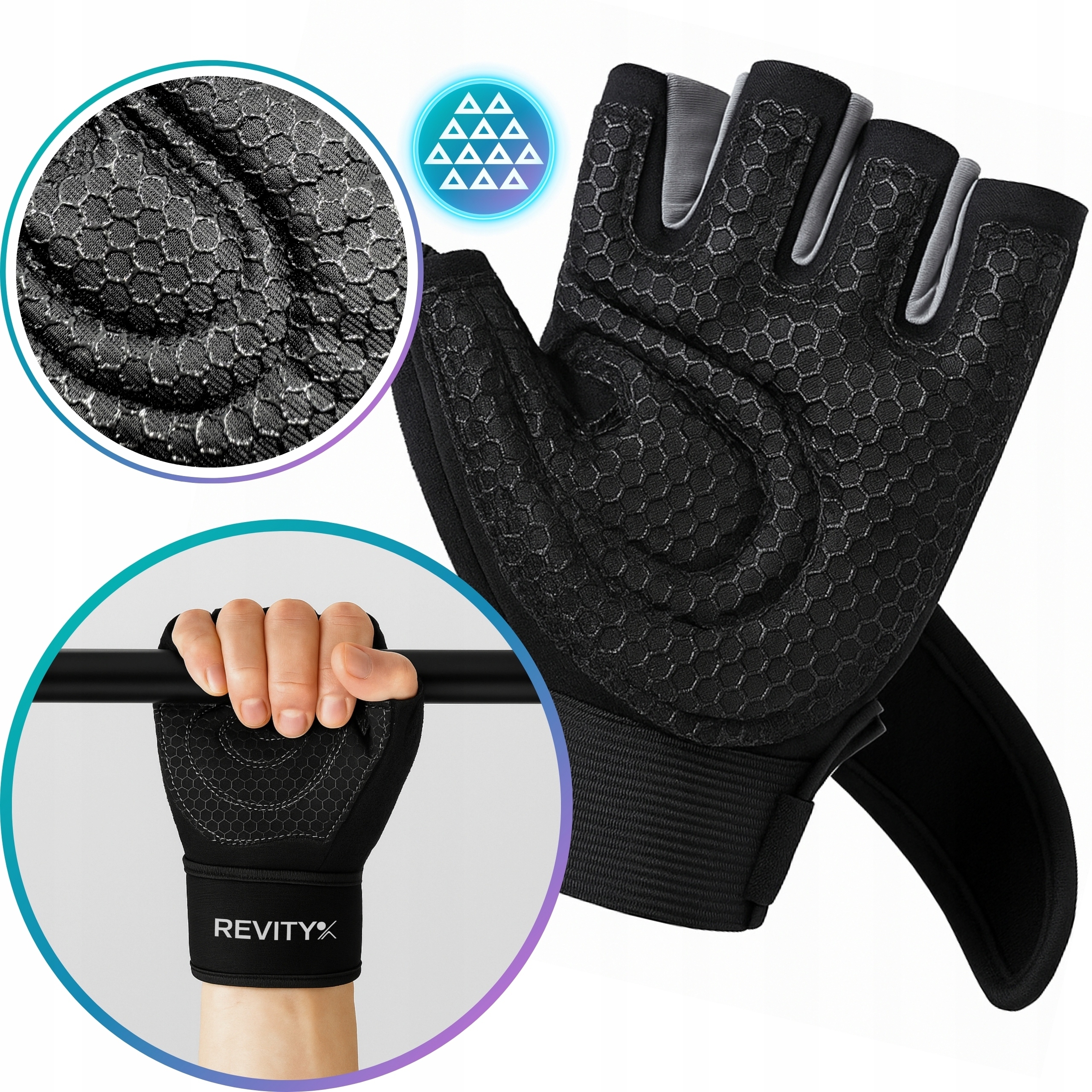 Antypoślizgowe wnętrze – Pewny chwyt podczas intensywnych treningów