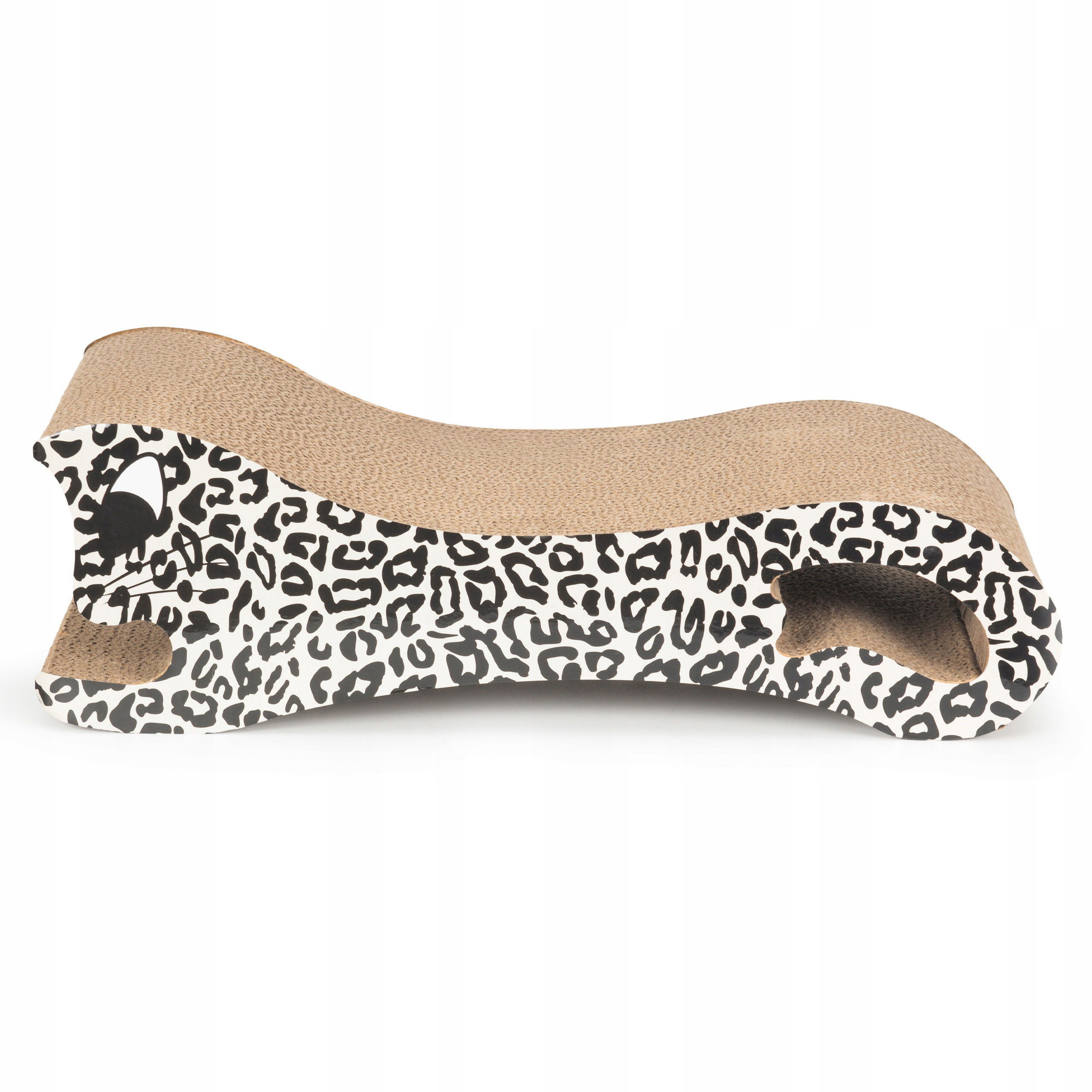 Stylowy wygląd z cętkami leopardowymi i kocim uśmiechem