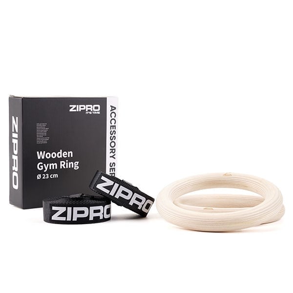 Kółka gimnastyczne ZIPRO Wooden Ring