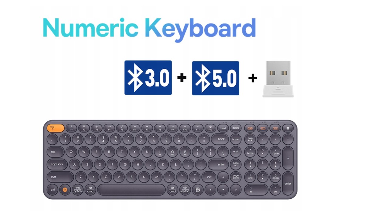 Klawiatura Baseus KEYBOARD WIRELESS BELAIDE BASEUS PILKA – Wygodne i nowoczesne rozwiązanie dla Twojego biura
