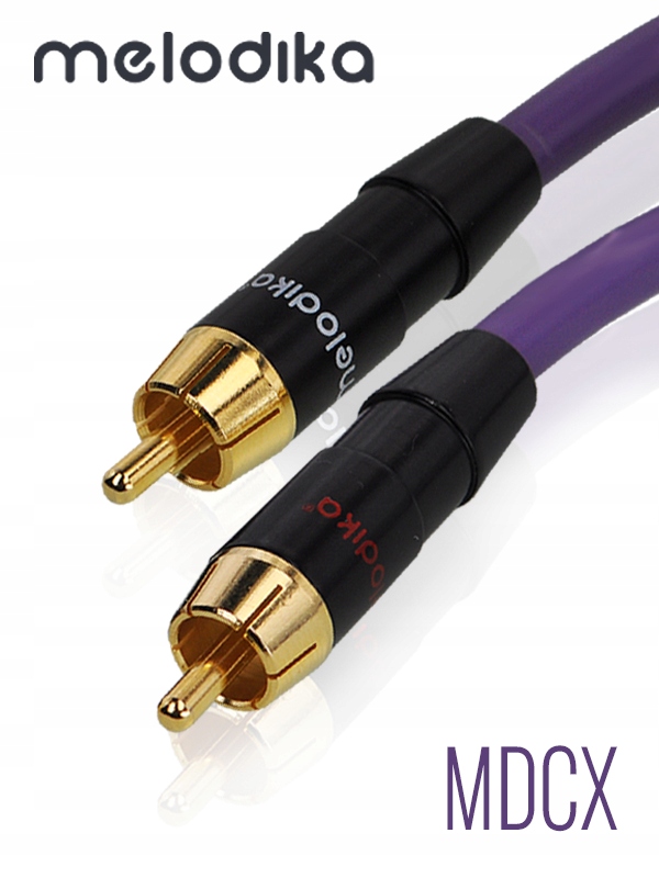 RCA (Cinch) 10m fioletowy – Wysokiej jakości kabel audio