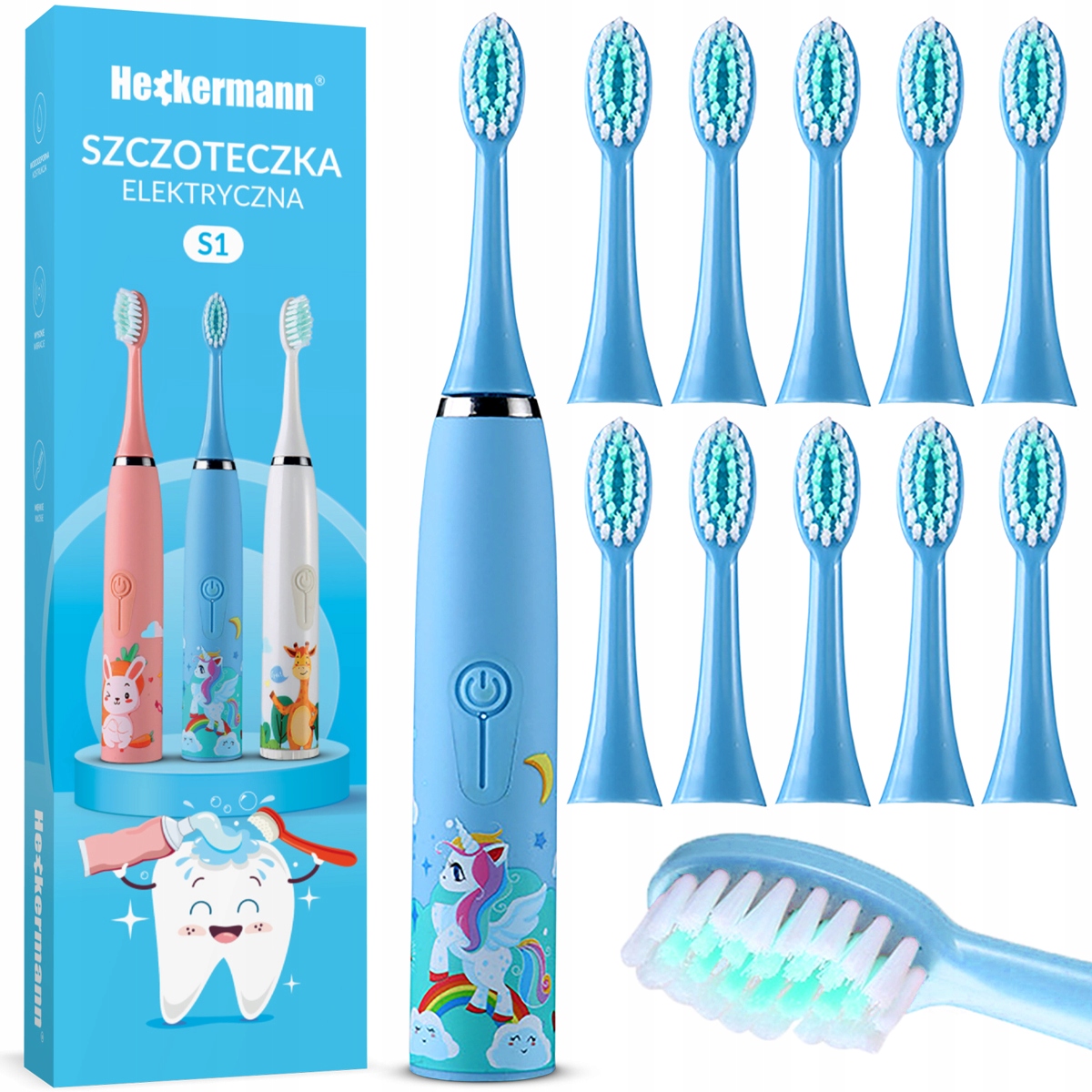 Szczoteczka Do Zębów Heckermann S1 Niebieska – Idealna dla Dzieci