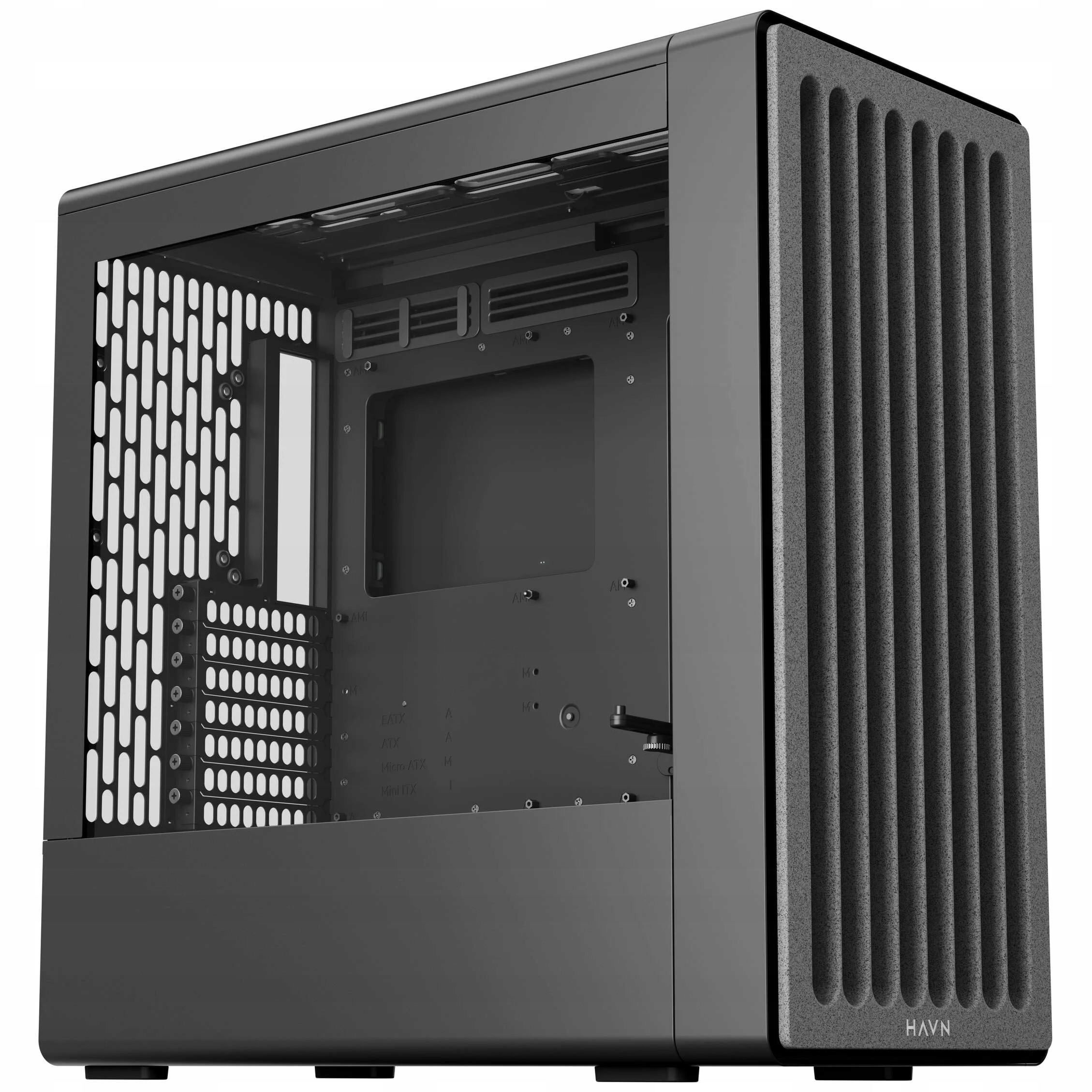 Obudowa HAVN BF 360 – Midi-Tower E-ATX z hartowanym szkłem w kolorze czarnym