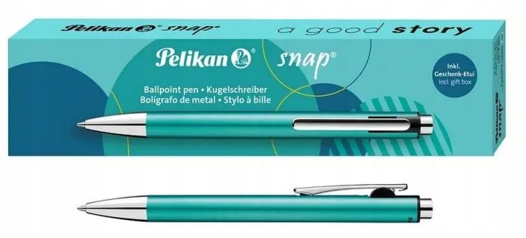 Długopis Snap Metalic Turkusowy PELIKAN – Elegancja i funkcjonalność w jednym
