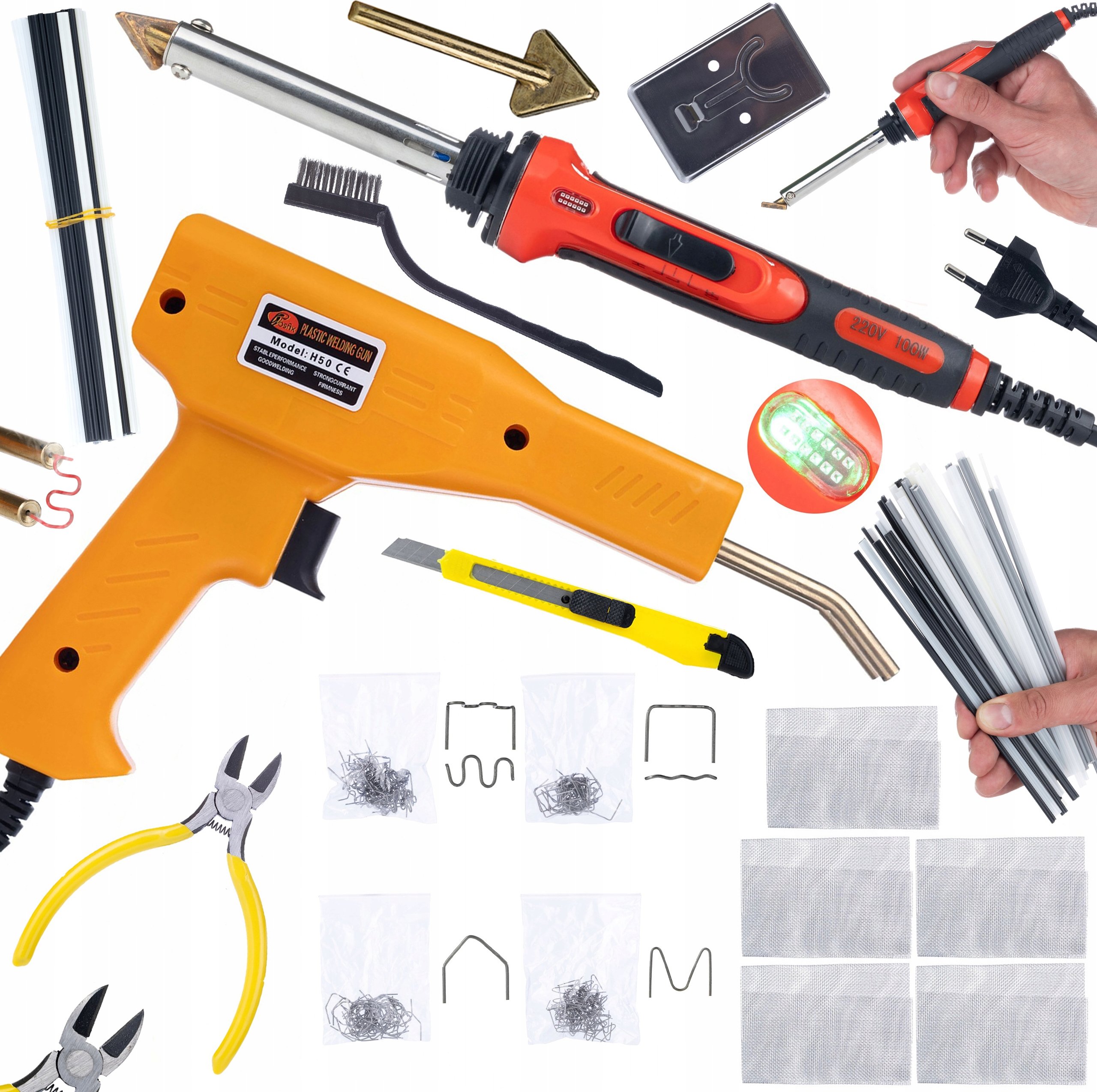 Lutownica Żelazko do Plastiku Rosfix Red Odysseya 100W – Idealne narzędzie do napraw i wzmacniania plastiku