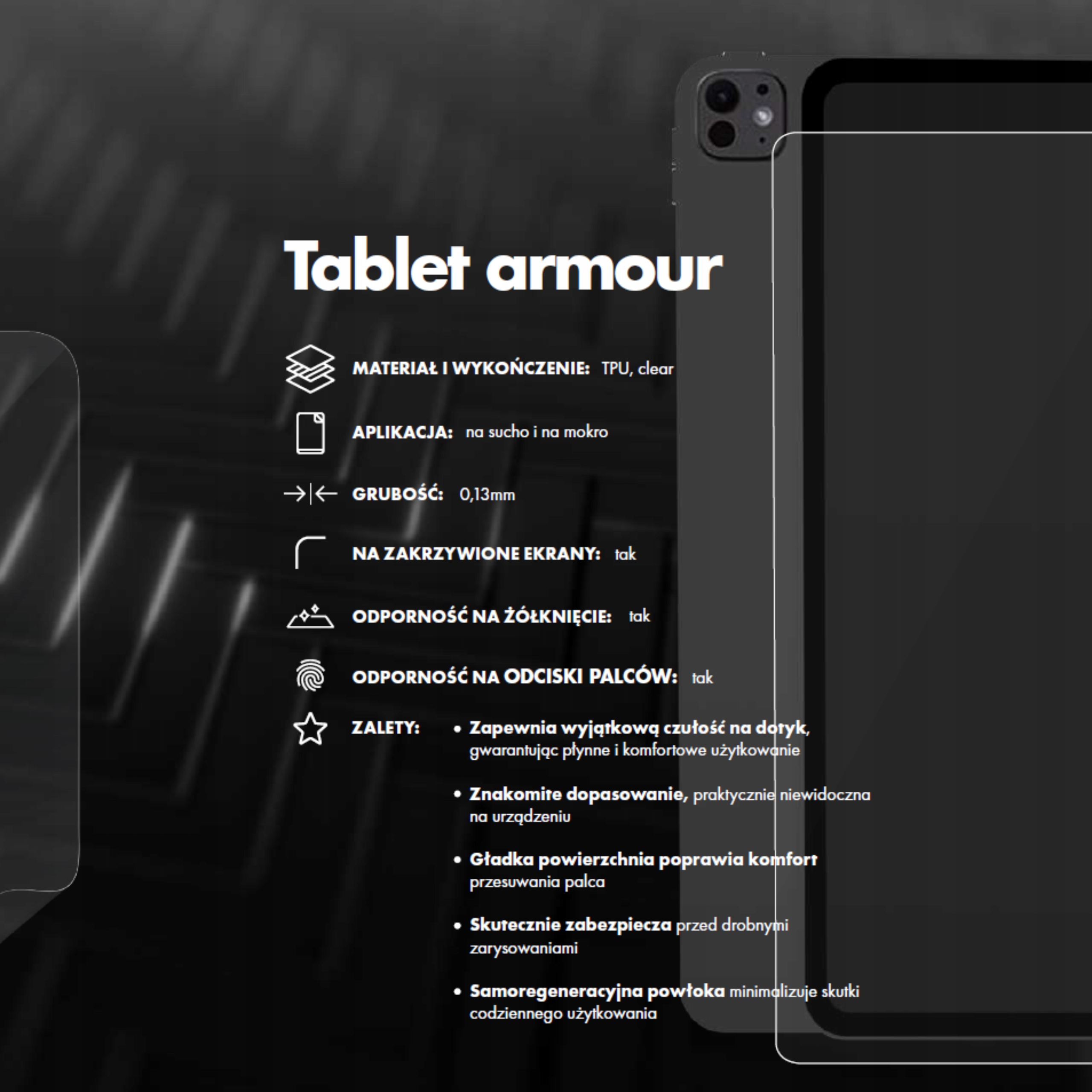 Wyjątkowa czułość na dotyk – Komfortowe użytkowanie tabletu