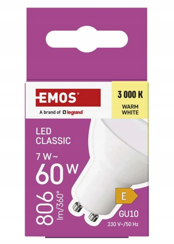 Żarówka LED Classic MR16 GU10 7W 806lm 3000K – Idealne oświetlenie do Twojego domu