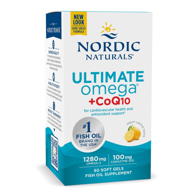 Nordic Naturals Ultimate Omega + CoQ10 1280mg Cytryna – Suplement diety dla zdrowia serca