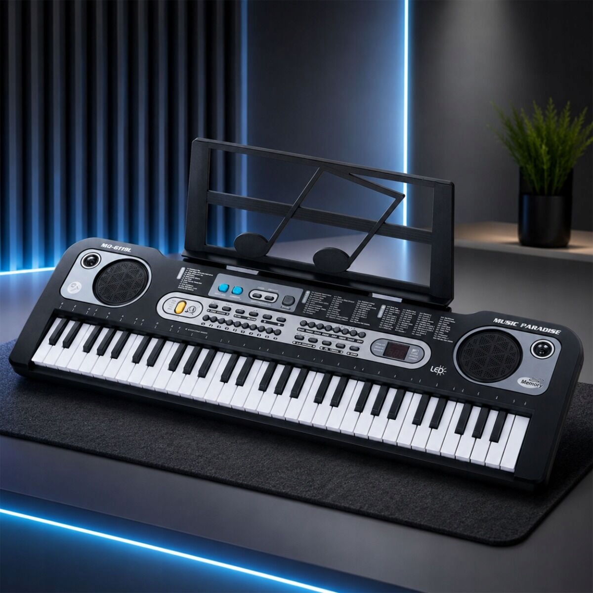 Elektroniczny keyboard edukacyjny przenoś 6119L – Idealny dla początkujących muzyków