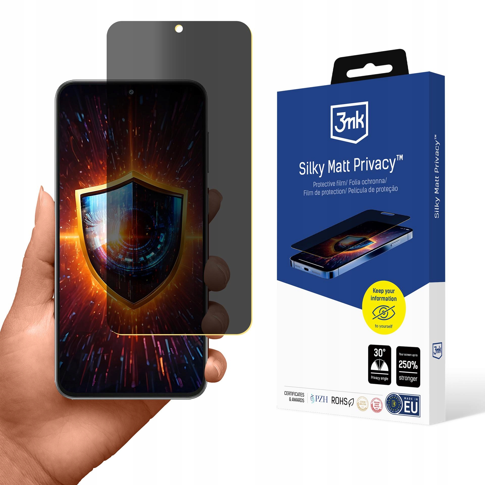 Folia prywatyzująca 3MK Silky Matt Privacy do Samsung Galaxy M56 – Ochrona i komfort