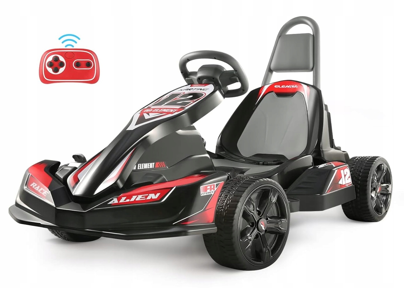 Gokart na akumulator z pilotem - 'Element' / JE1299 Edukamp – Idealna zabawa dla dzieci