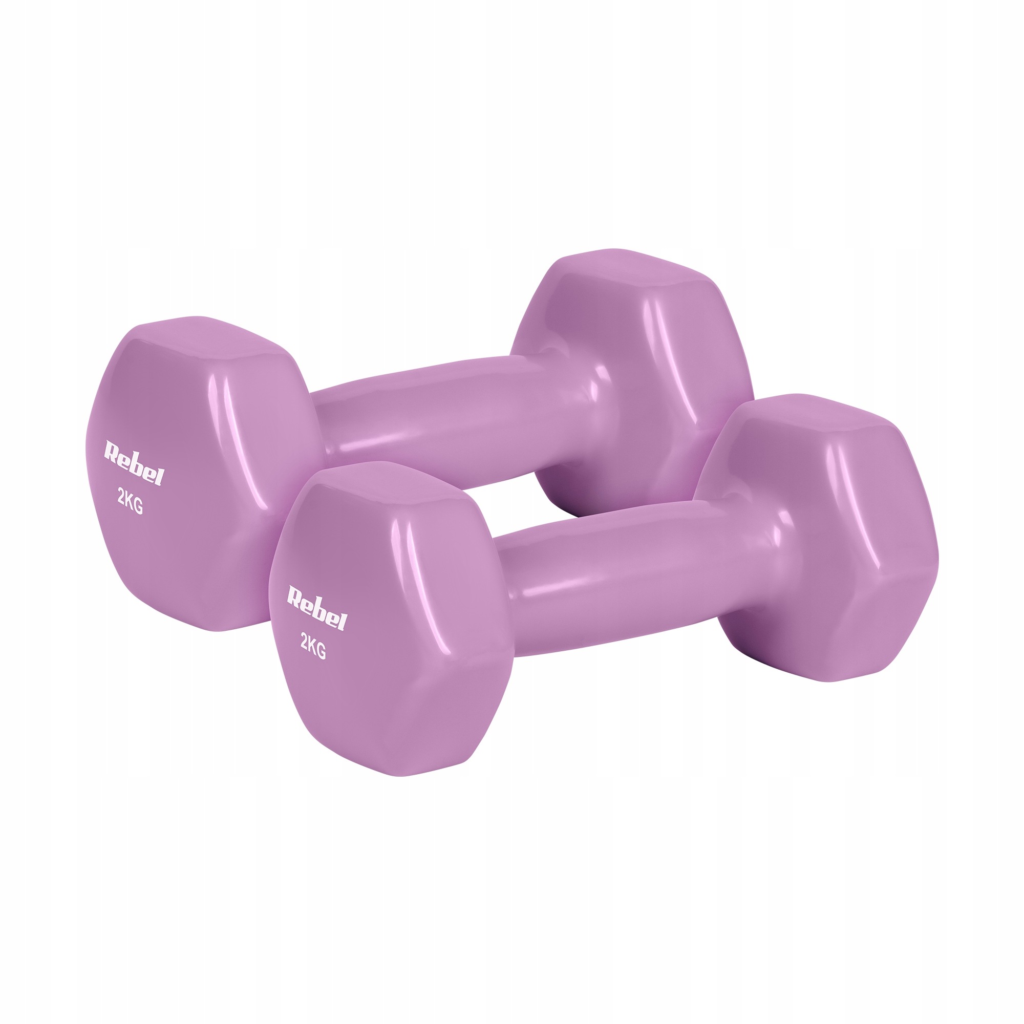 HEX 2x2kg ACTIVE Vinyl Cast Iron Dumbbells – Perfect for home training