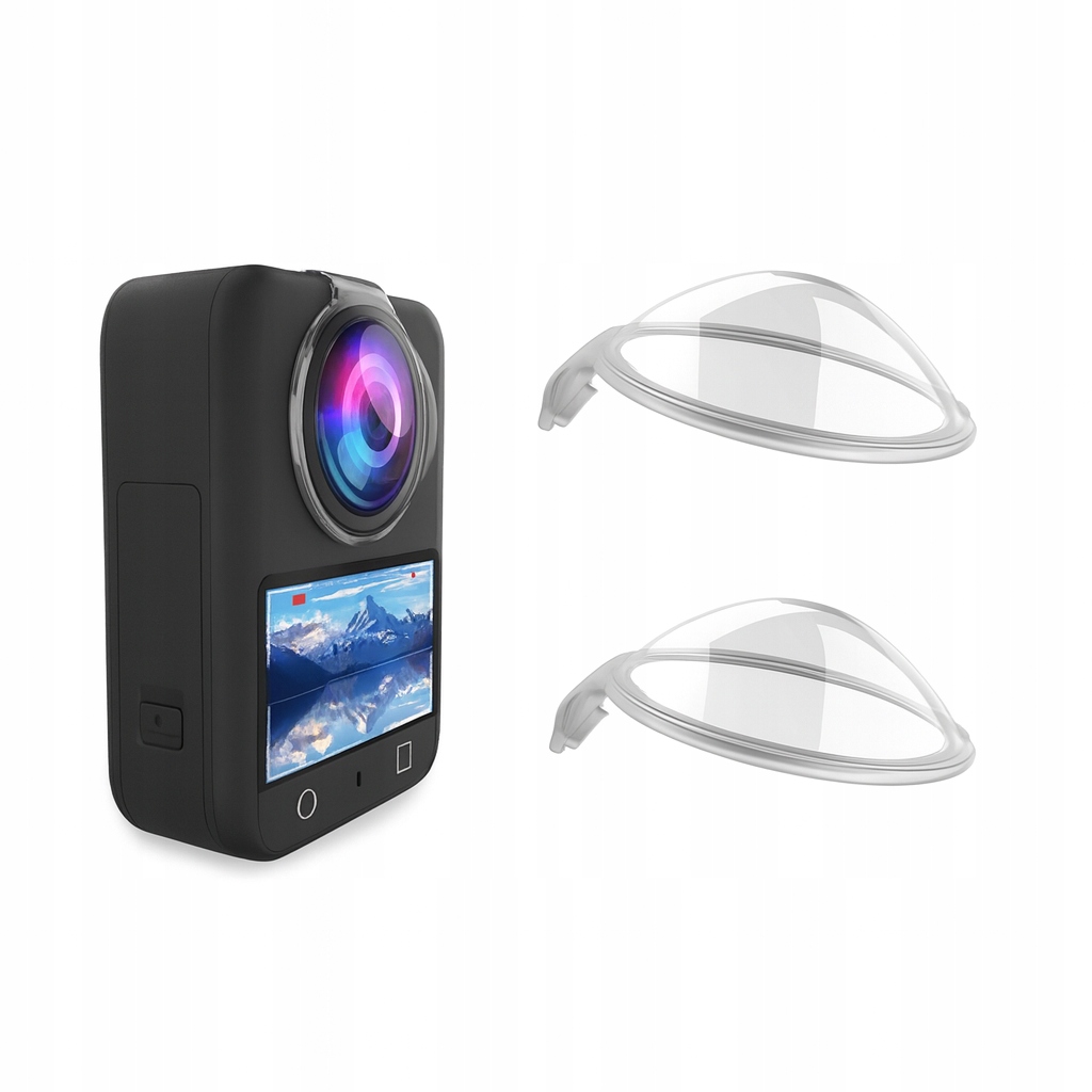 Zestaw Osłon 2x Osłona Ochronna PC na Obiektyw Obiektywy do DJI Osmo 360 – Pełna ochrona dla Twojej kamery