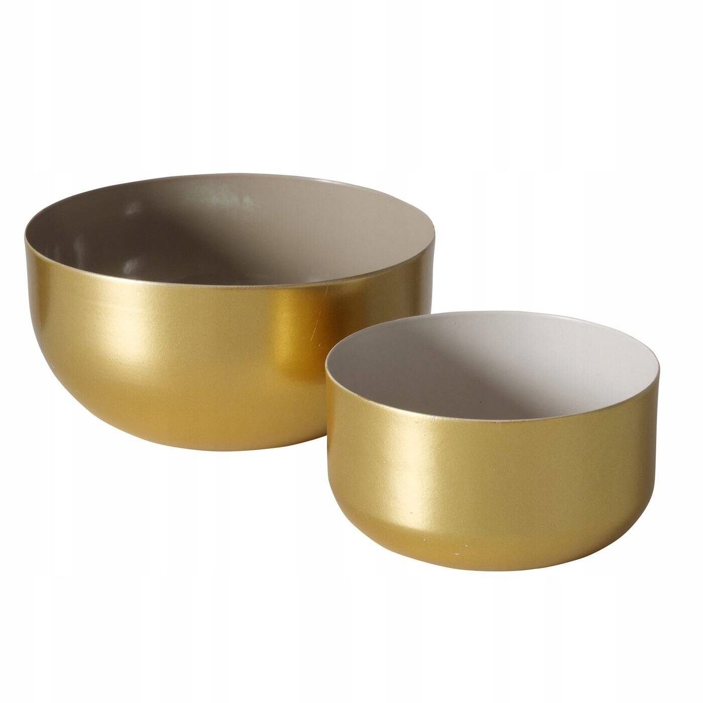 Złote misy dekoracyjne, 2 sztuki – Elegancja i styl w Twoim wnętrzu