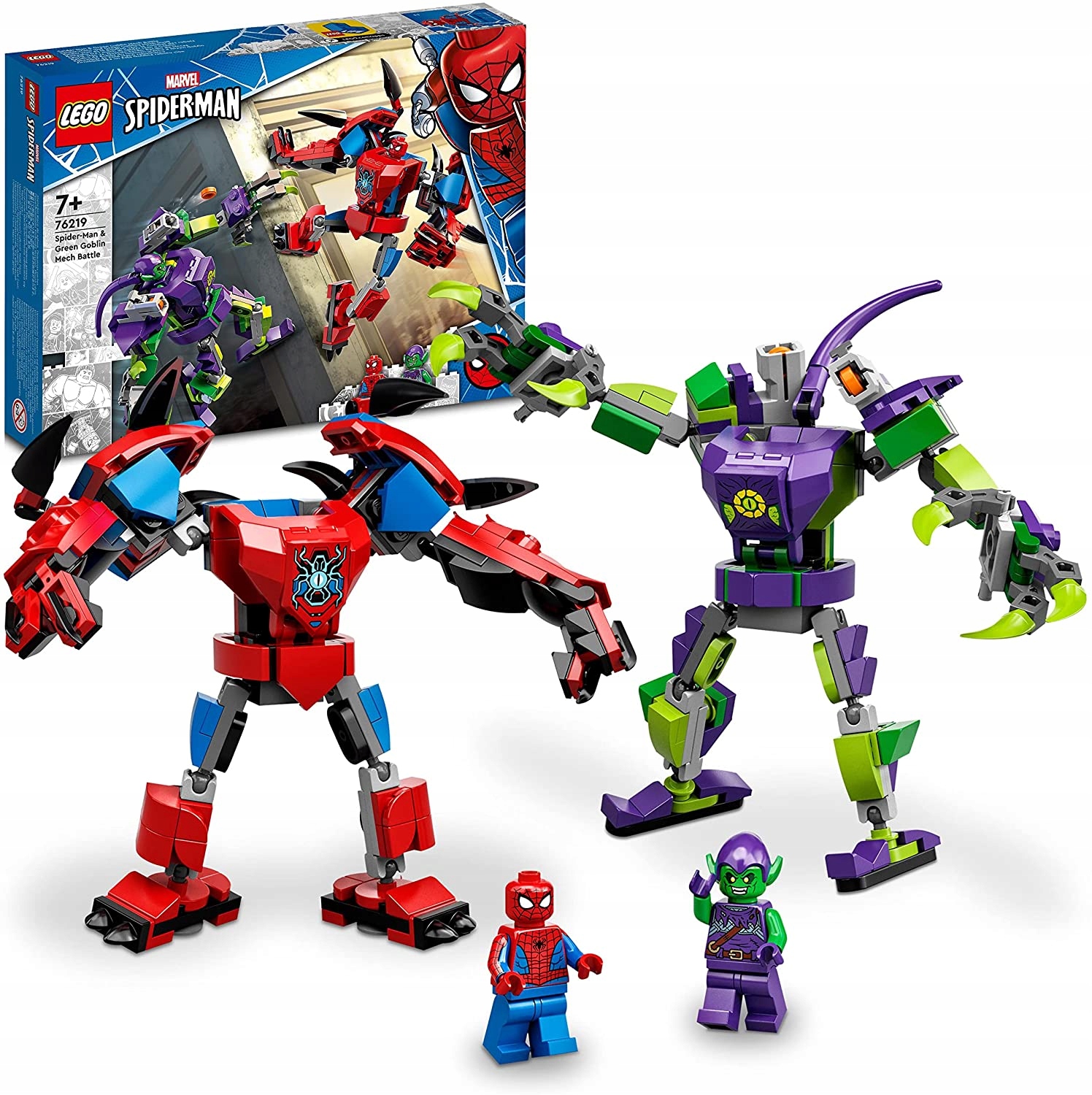 LEGO Marvel Bitwa mechów Spider-Mana i Zielonego Goblina* (76219) – Potworna zabawa dla dzieci