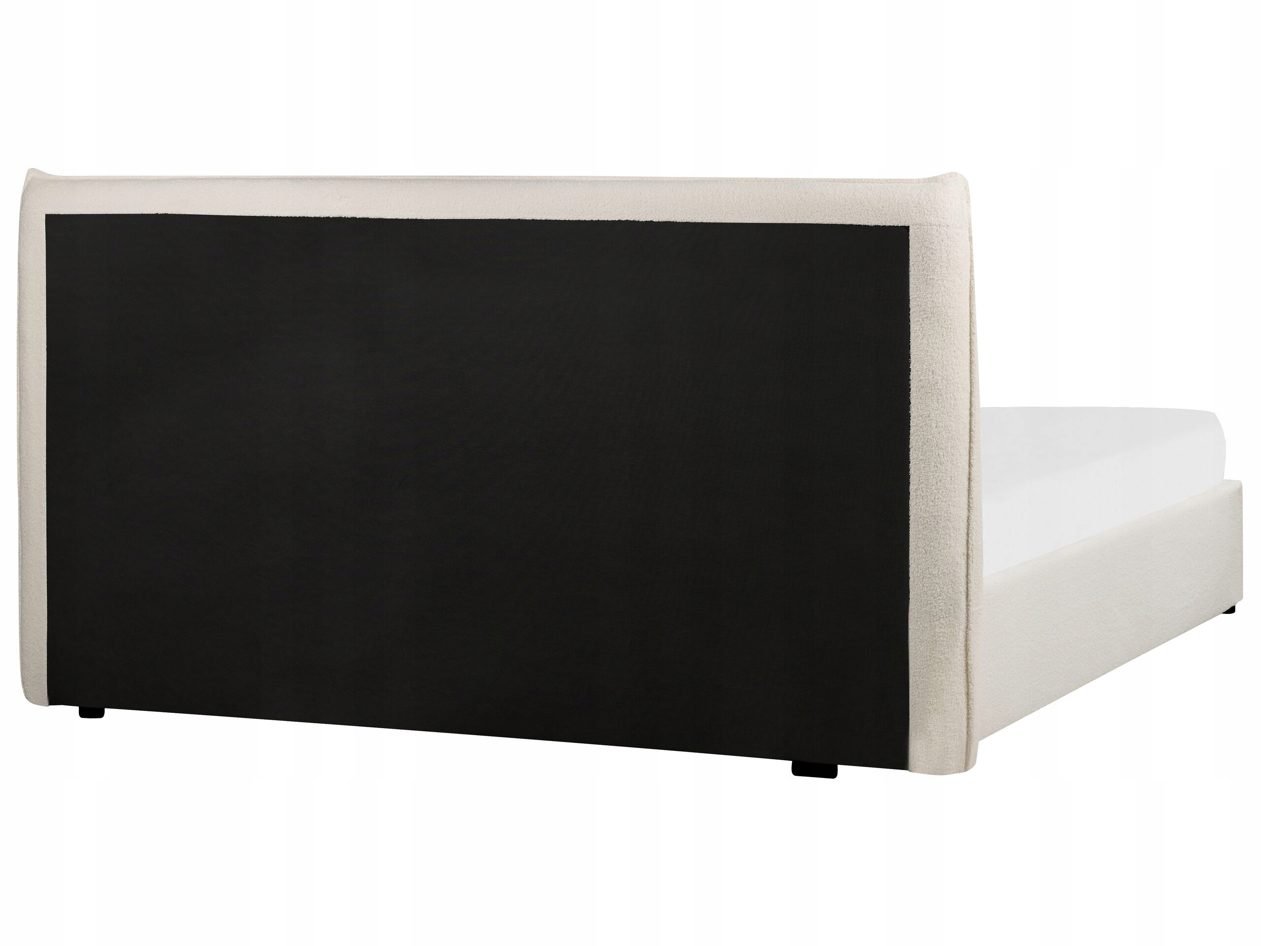 Łóżko z pojemnikiem Boucle LAVAUR 160 x 200 cm – Elegancja i komfort w Twojej sypialni