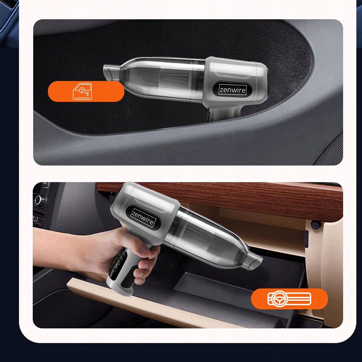 Wysoka moc ssania 6000 KP i podmuchu do 50 000 RPM