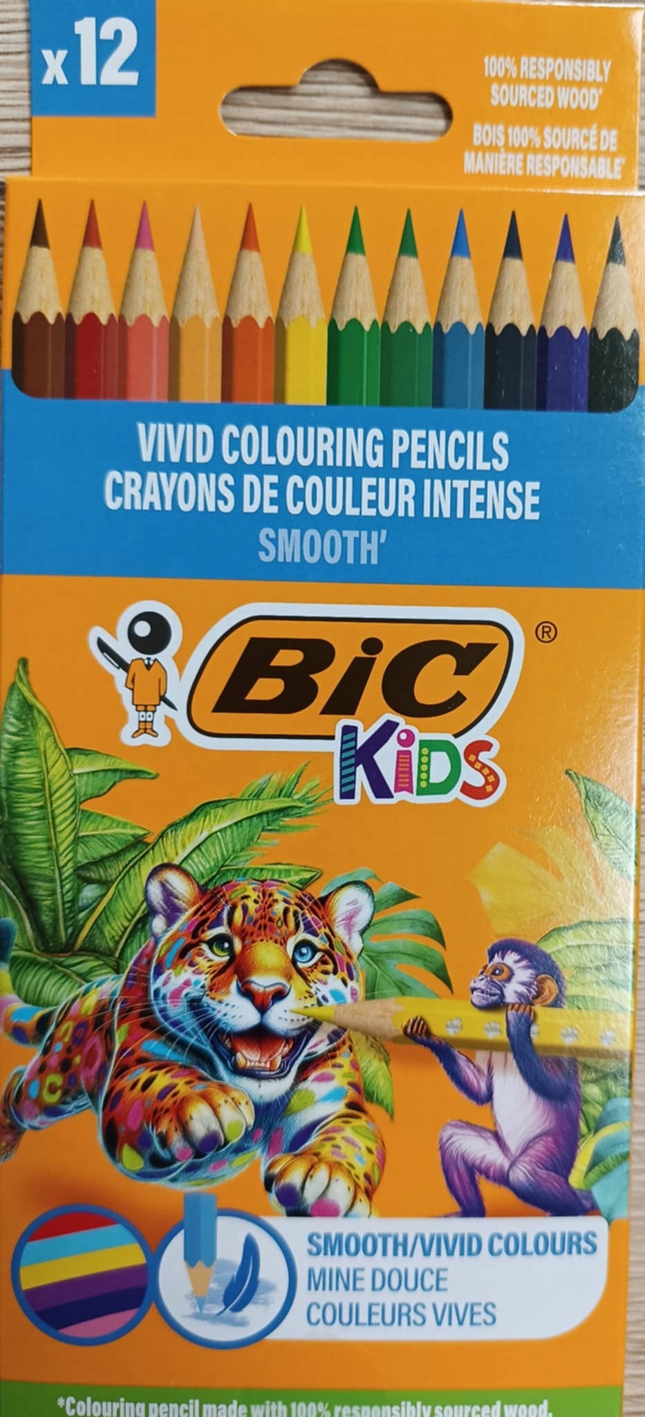 Kredki OLO 12 kolorów BC Kids Eco Smooth – Kreatywność dla najmłodszych