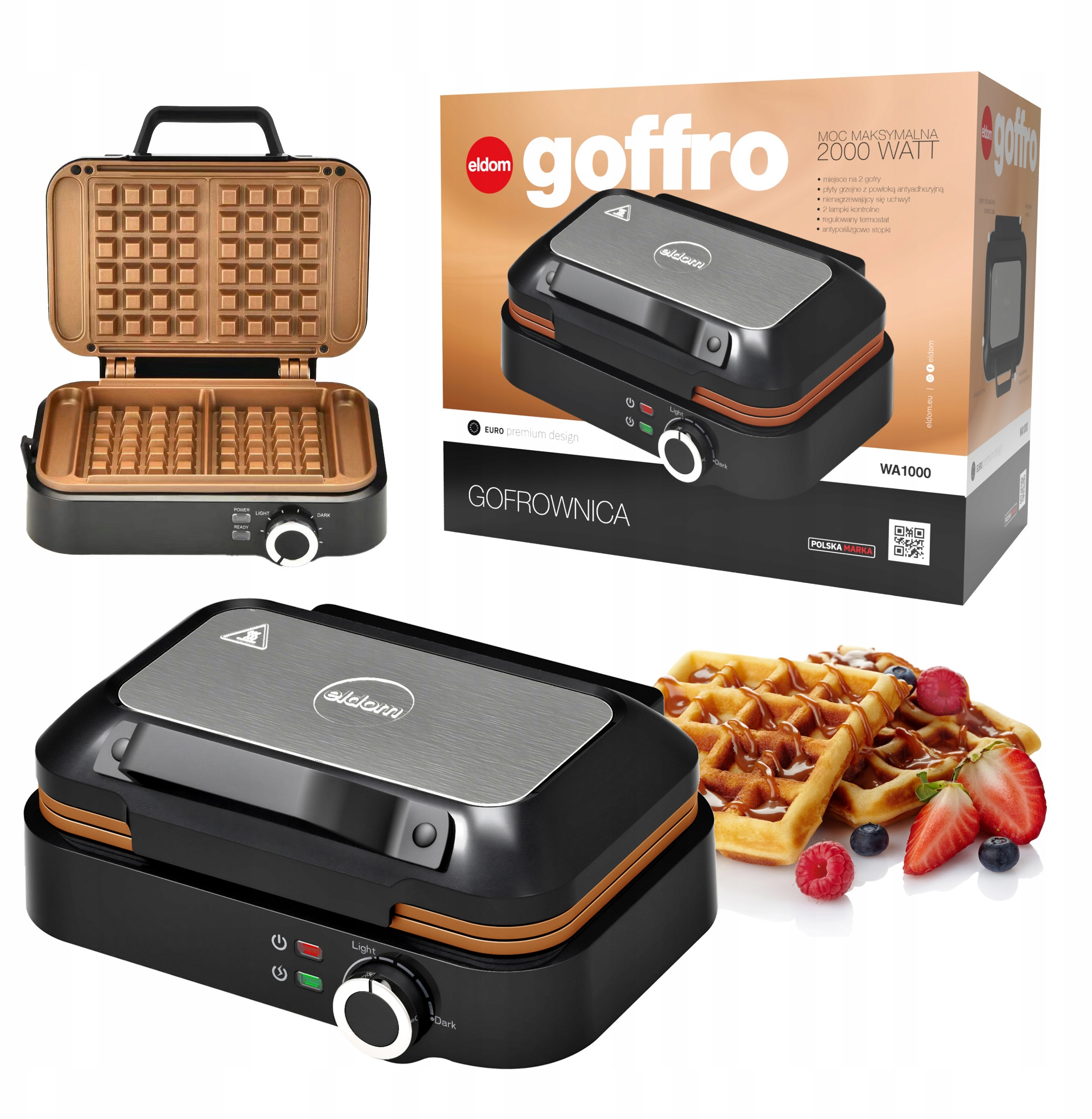 Gofrownica Eldom WA1000 – Idealne gofry w Twojej kuchni