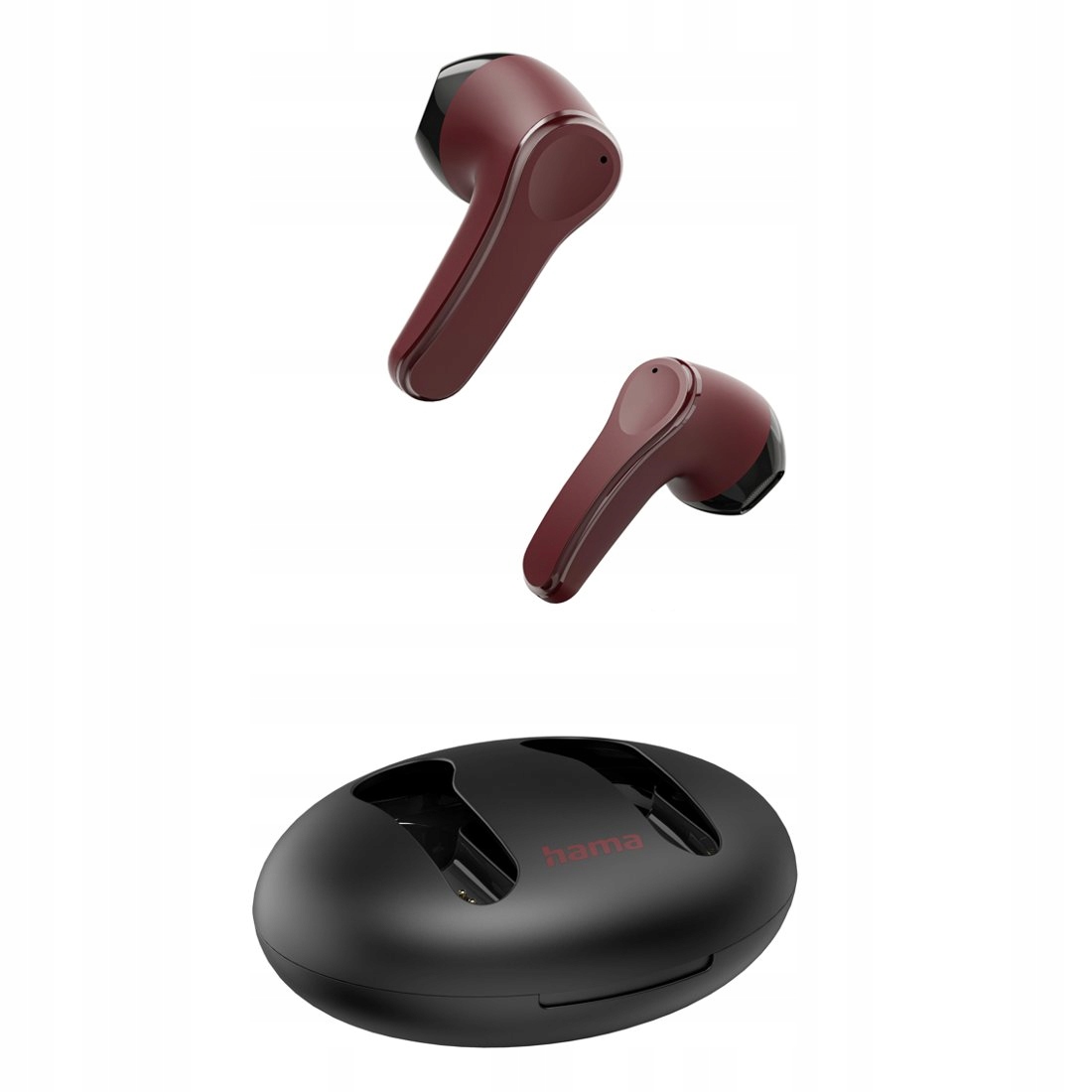 Słuchawki Hama SŁUCHAWKI DOUSZNE TRUE WIRELESS 'SPIRIT UNCHAINED' ENC CZERWONE – Bezprzewodowa jakość dźwięku