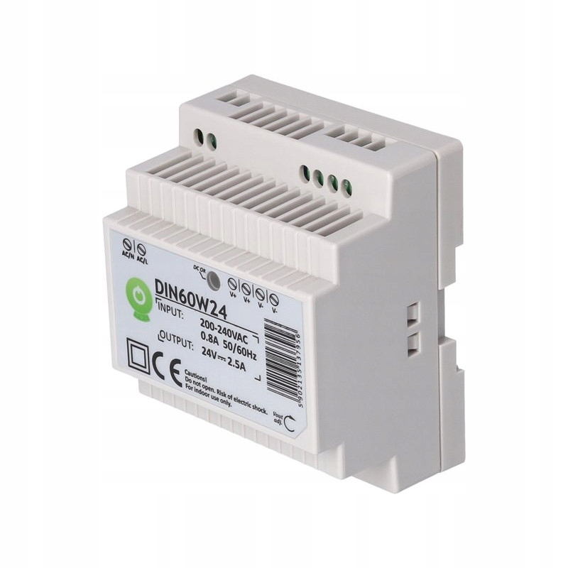 Zasilacz na szynę DIN 60W 24V – Niezawodne zasilanie dla Twoich urządzeń