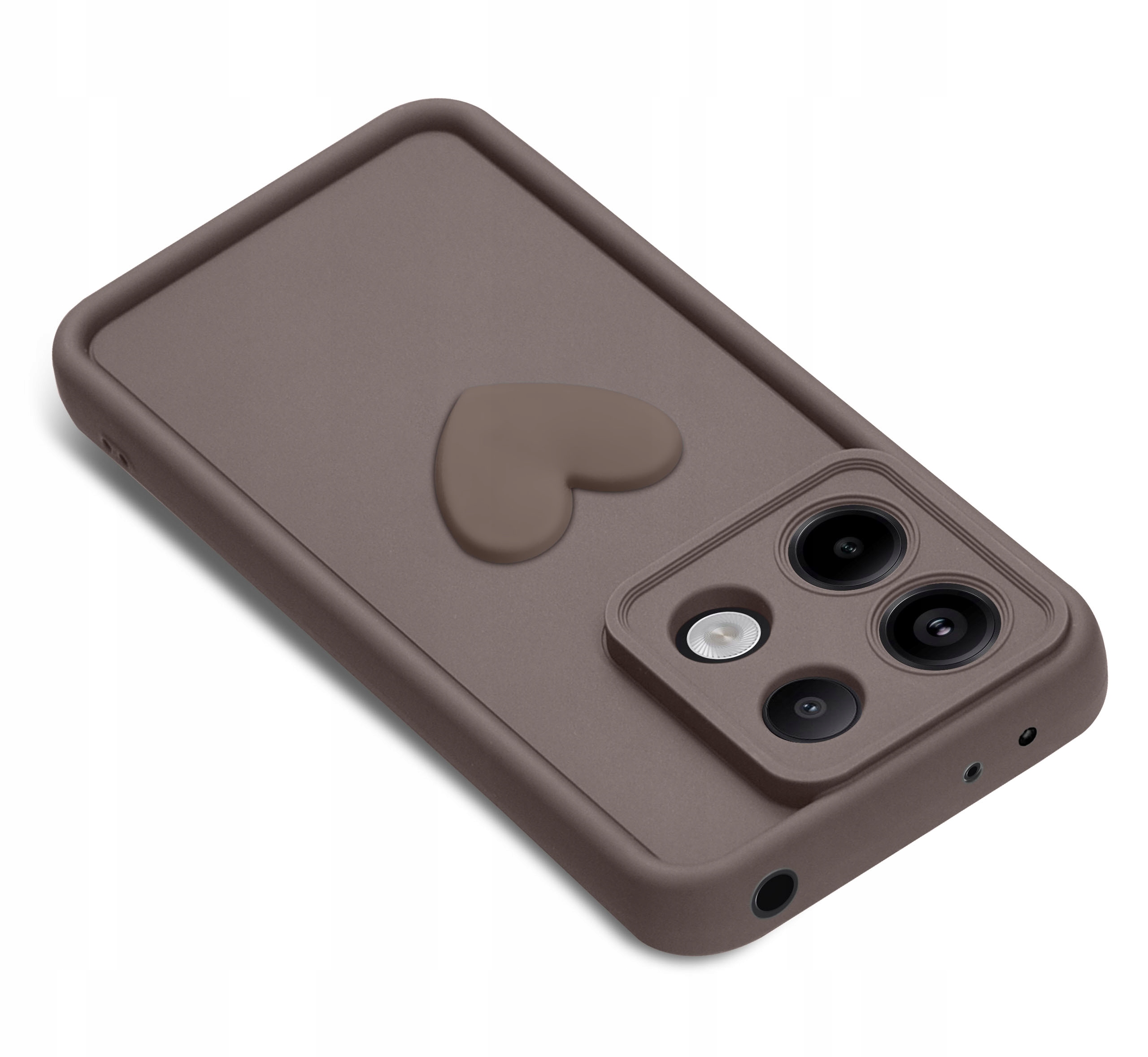 Silikonowe etui MATOWE z unikalnym wzorem serca