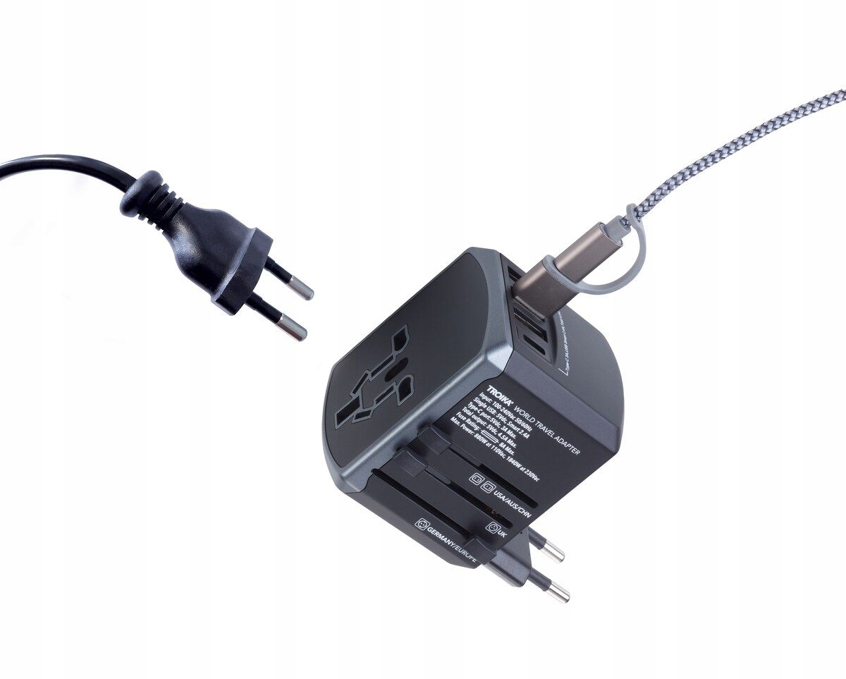 Adapter podróżny World Travel – Uniwersalna przejściówka do kontaktów
