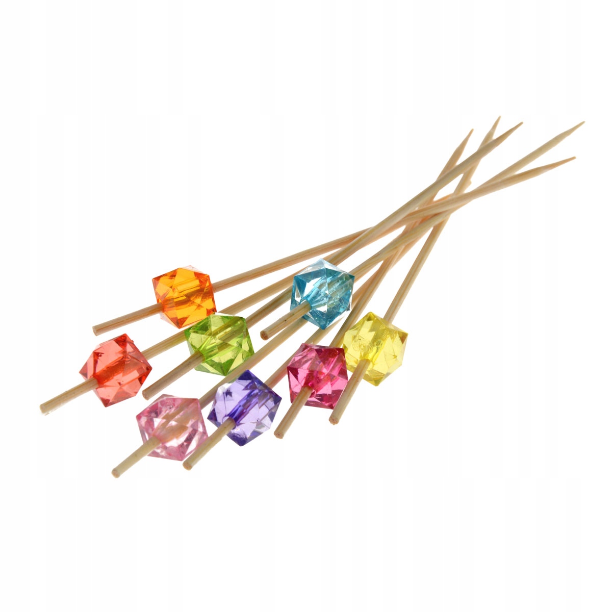 Ozdobne patyczki z kolorowymi kryształkami – Idealne na przyjęcia