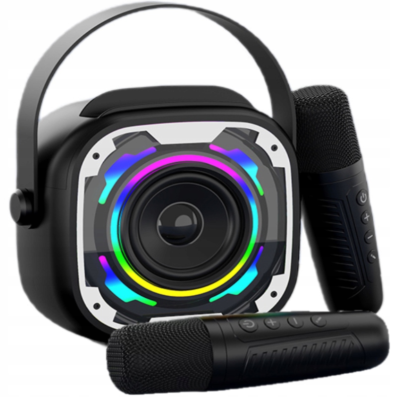 Zestaw do Karaoke Bluetooth Bezprzewodowy Głośnik + 2 Mikrofony Dla Dzieci – Muzyczna zabawa dla najmłodszych