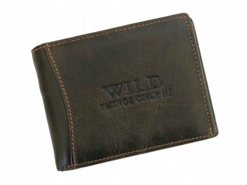 Wild Skórzany męski portfel Wild Things Only 5501 – Elegancja i funkcjonalność w jednym