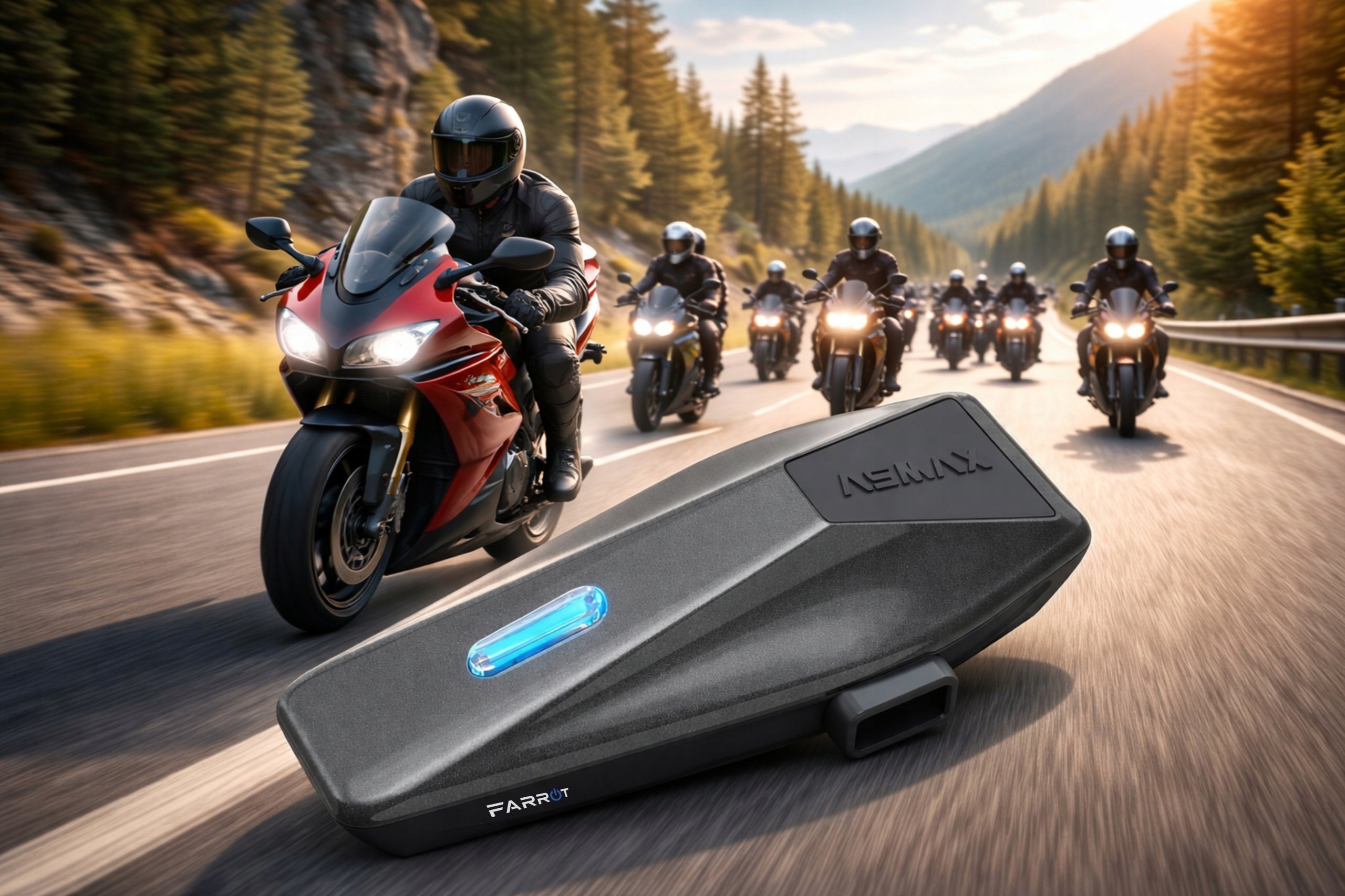 Interkom motocyklowy zestaw 2 szt mesh 5G – Komunikacja bez ograniczeń