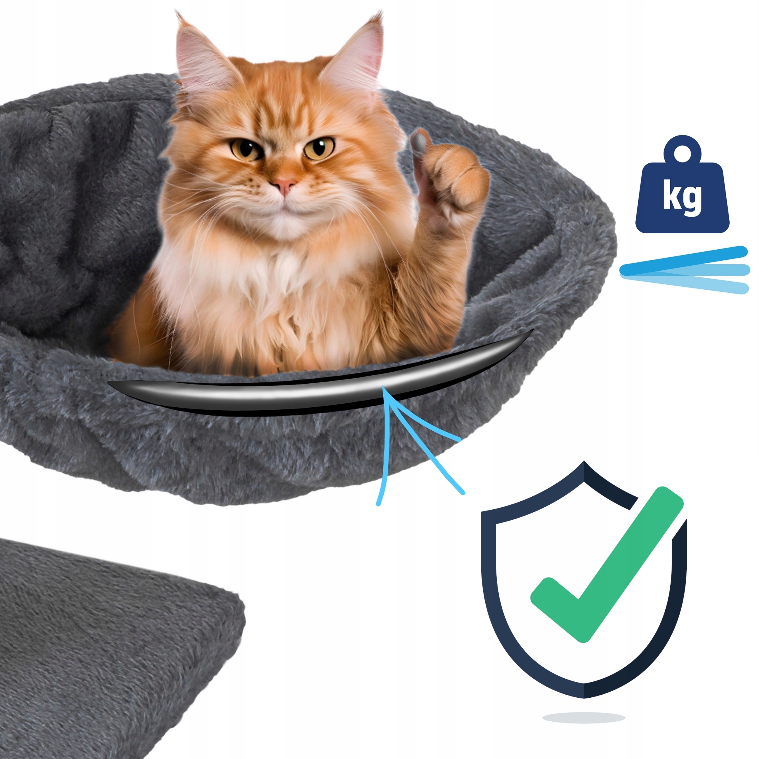 Materiały wysokiej jakości: dzianina, sizal i płyta wiórowa