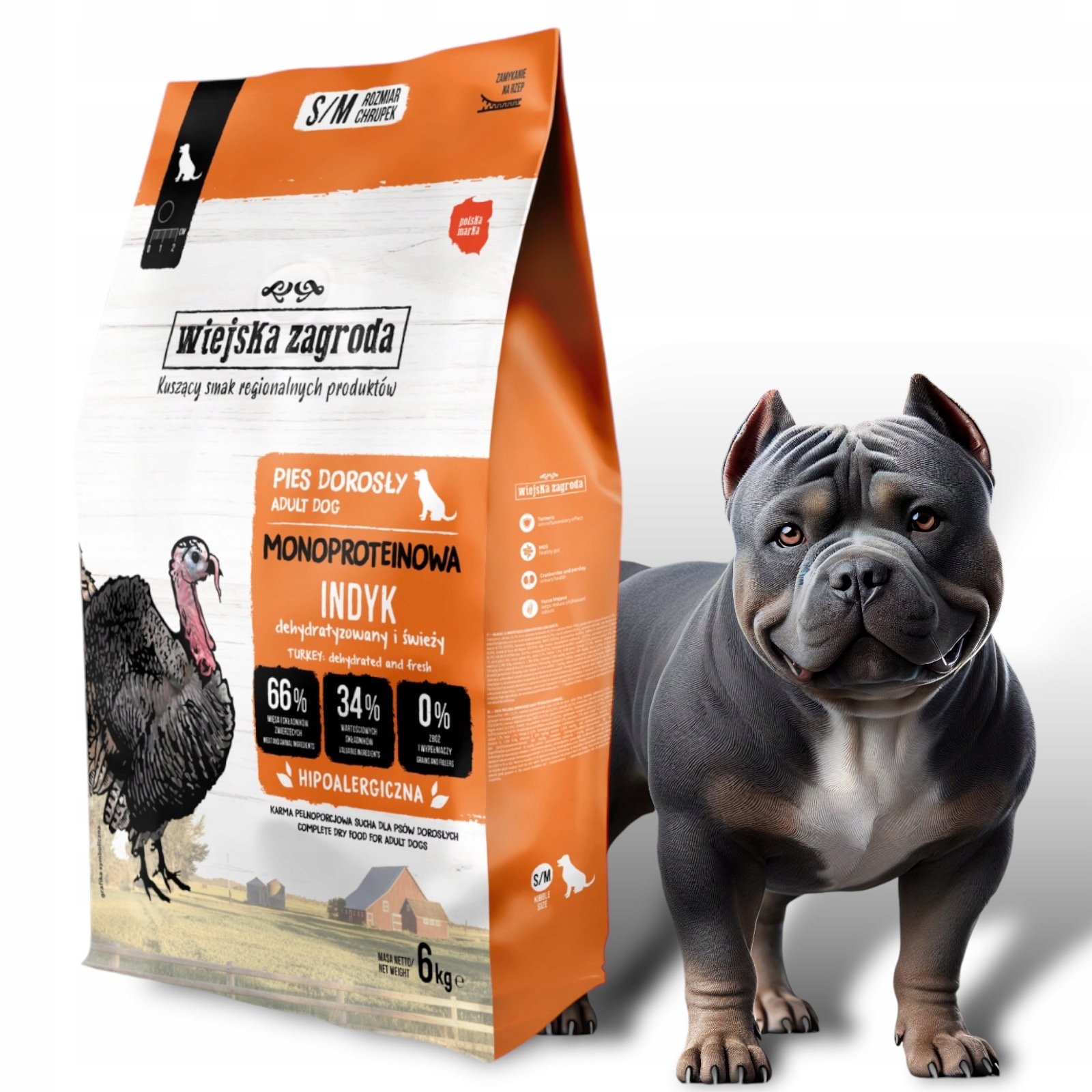 Wysoka zawartość białka i mięsa w karmie