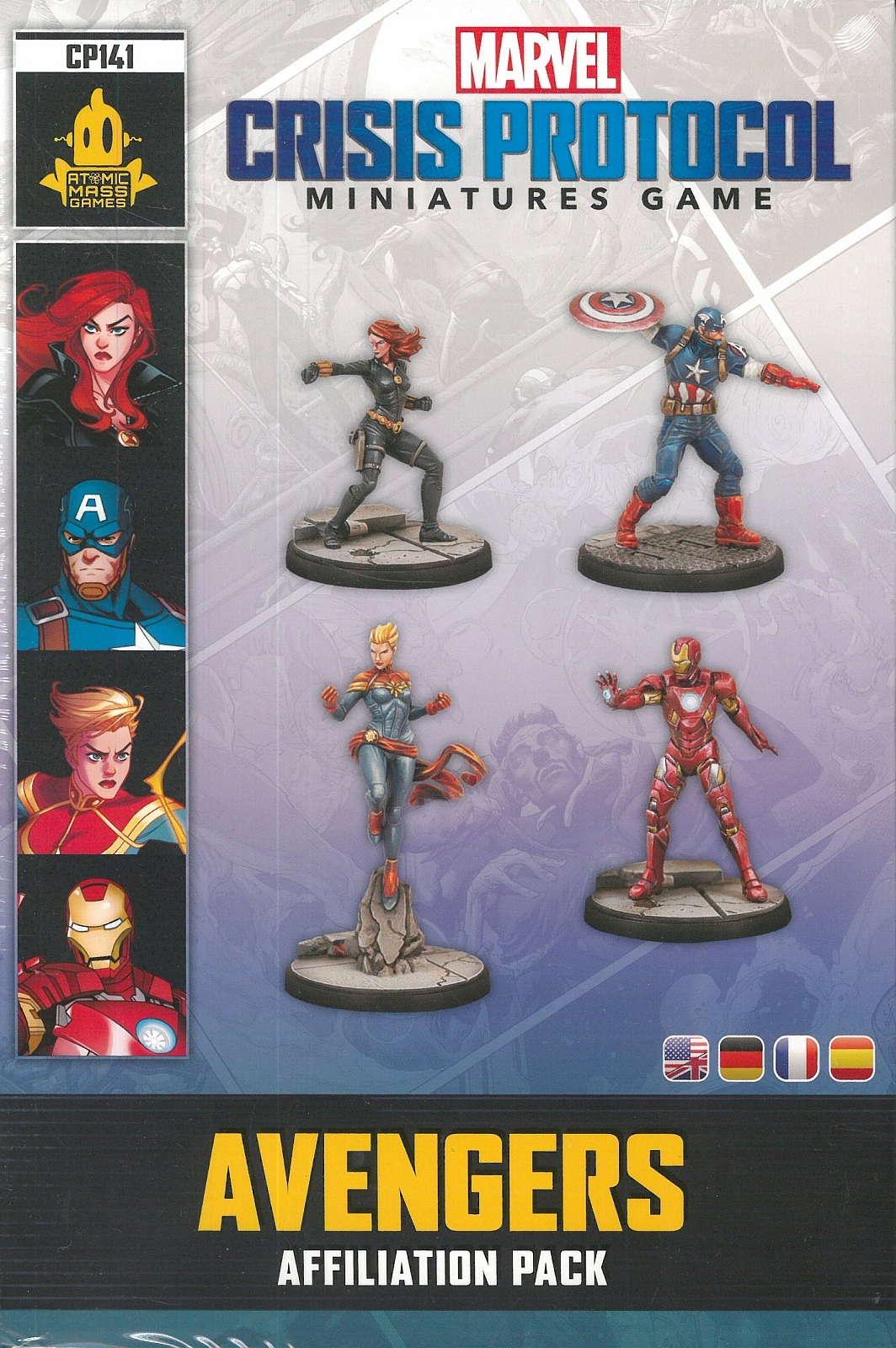 Marvel: Crisis Protocol - Avengers Affiliation Pack – Figurki z uniwersum Marvela