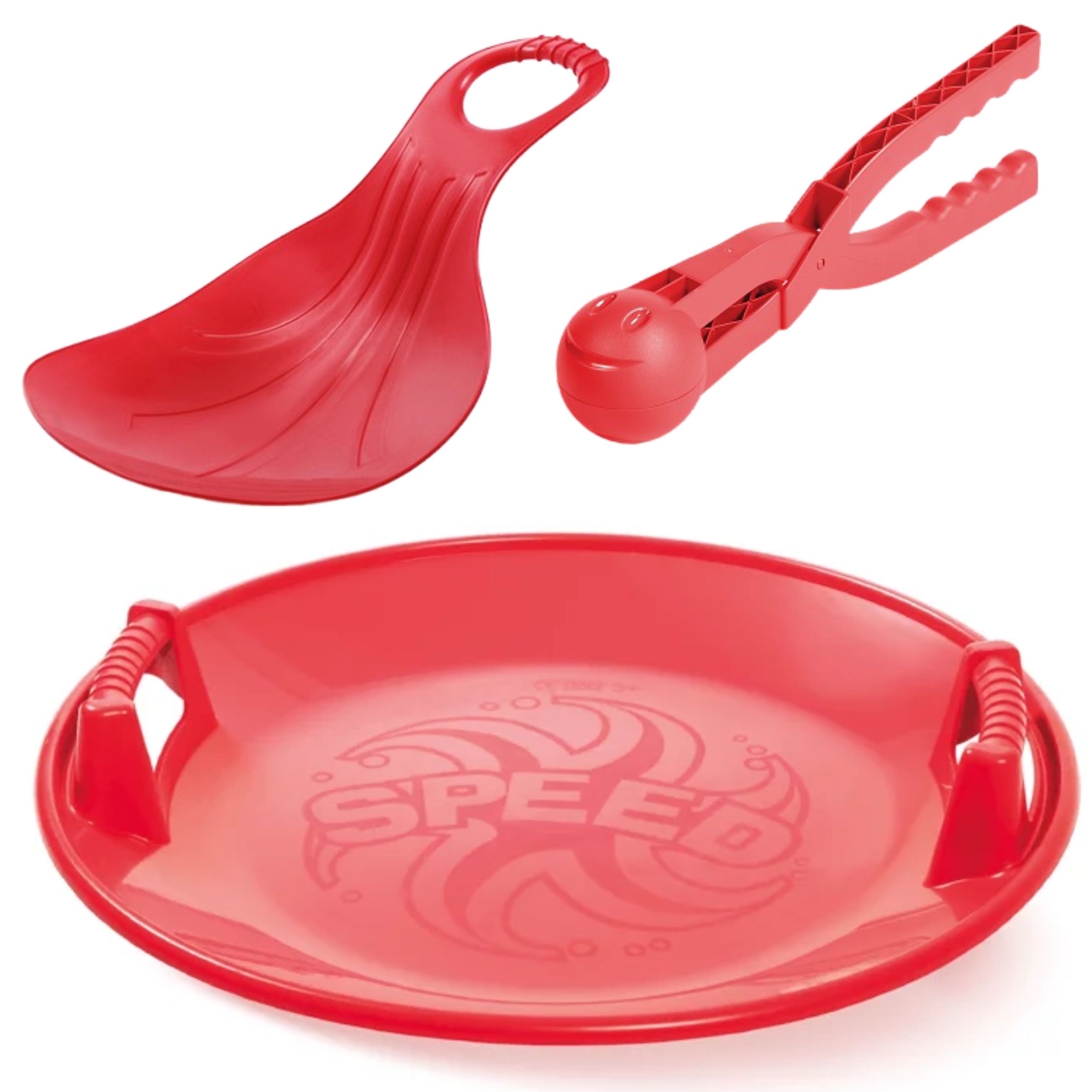 Sanki SPEED + Ślizg jabłuszko KID2 + Śnieżkomat – Zimowa zabawa dla dzieci