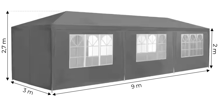 Przestronność i funkcjonalność – Wymiary 3x9 m