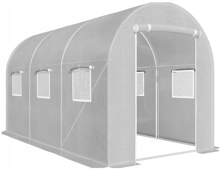 Tunel foliowy szklarnia 2x3m biały stelaż 25 mm – Idealne rozwiązanie dla Twojego ogrodu