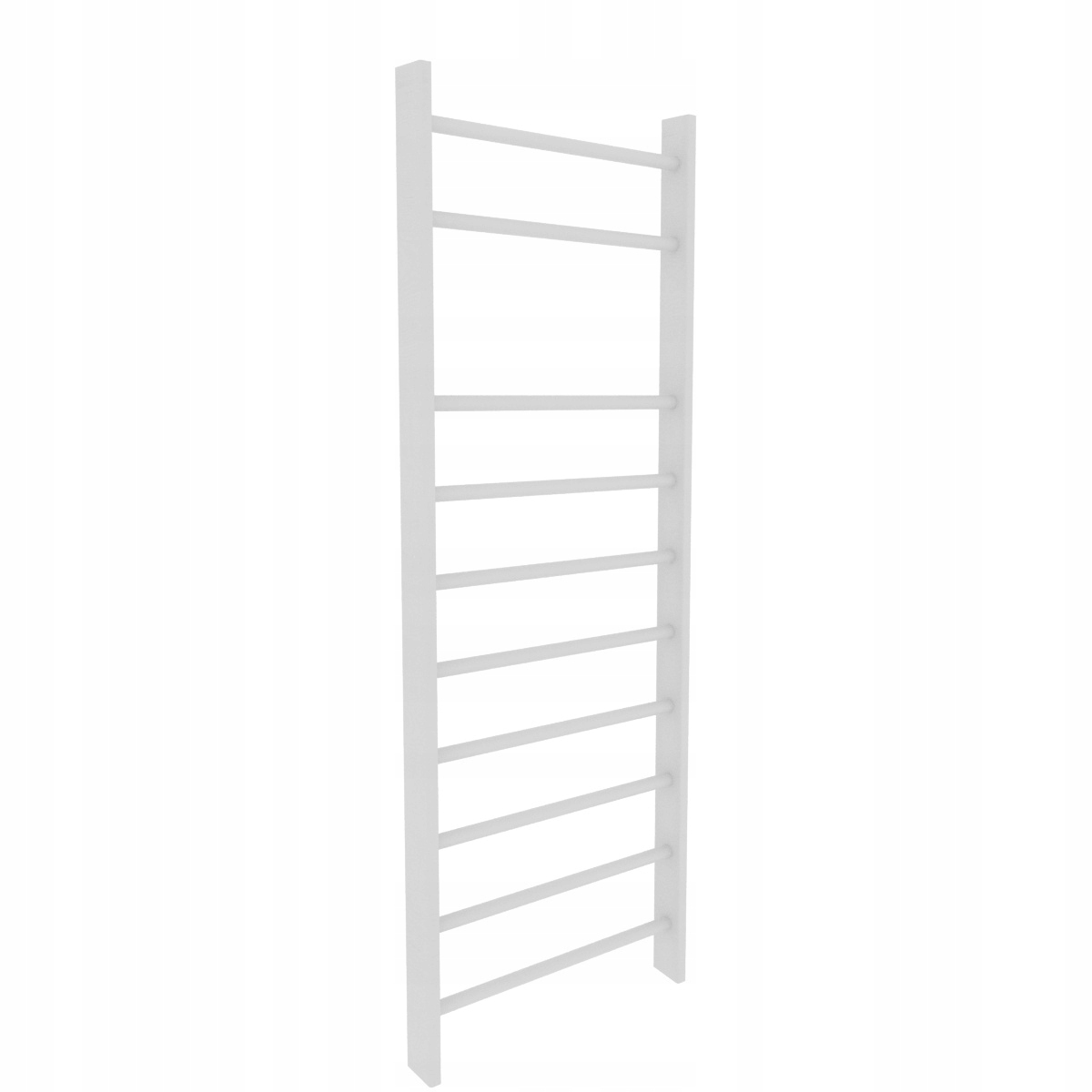 Drabinka rehabilitacyjna biała dla dzieci 240 x 90 cm sosna – Idealne wsparcie w rozwoju